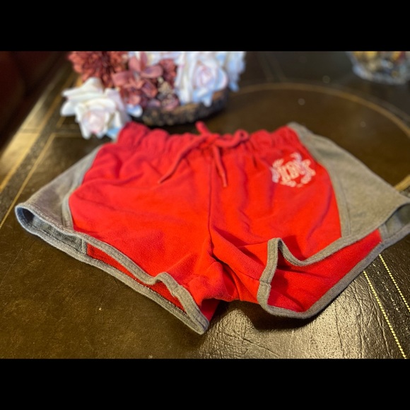 Victoria's Secret PINK Varsity Short-Red & Gray - Picture 3 of 5